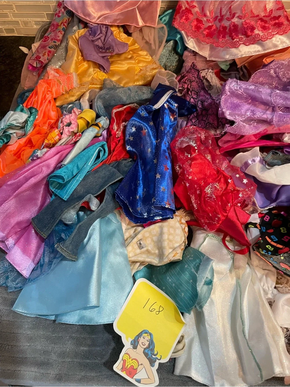 Barbie Doll Clothes Dresses Mixed Lot Of 168 Pieces